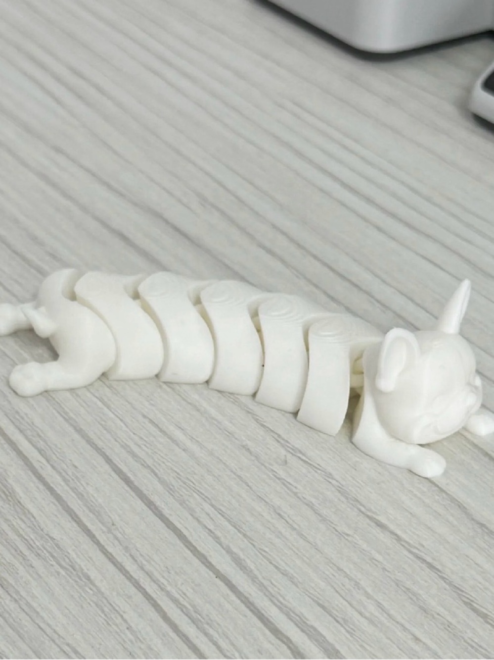White Cat Cable Organizer - Flexible Desk Cord Keeper